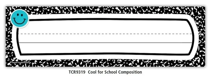 Cool For School Flat Name Plates