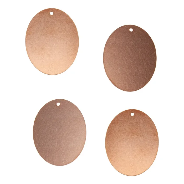 Copper Blanks – Oval – Pkg/4
