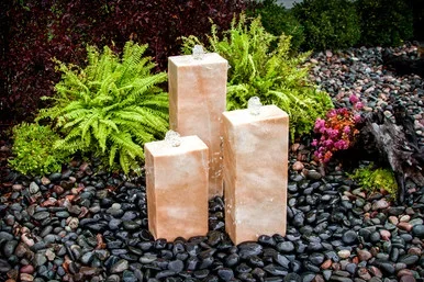 Coral Marble Fountain – 4 Sides Smooth