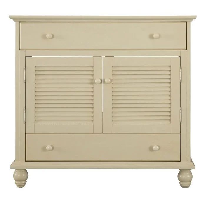 Cottage 36 in. W Bath Vanity Cabinet Only in Antique White