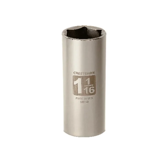 Craftsman 1-1/16 in. SAE 6 Point Deep Socket, 1/2 in. Drive