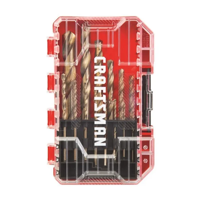 CRAFTSMAN 14-Piece Assorted Gold Ferrous Coated HSS Twist Drill Bit Set