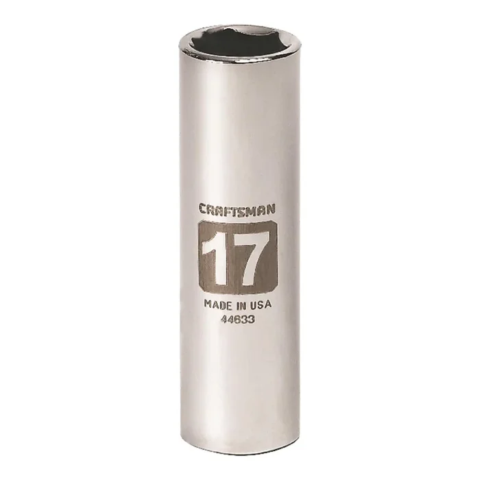 Craftsman 17 mm Metric Deep Socket – 1/2 in. Drive, 6 Point