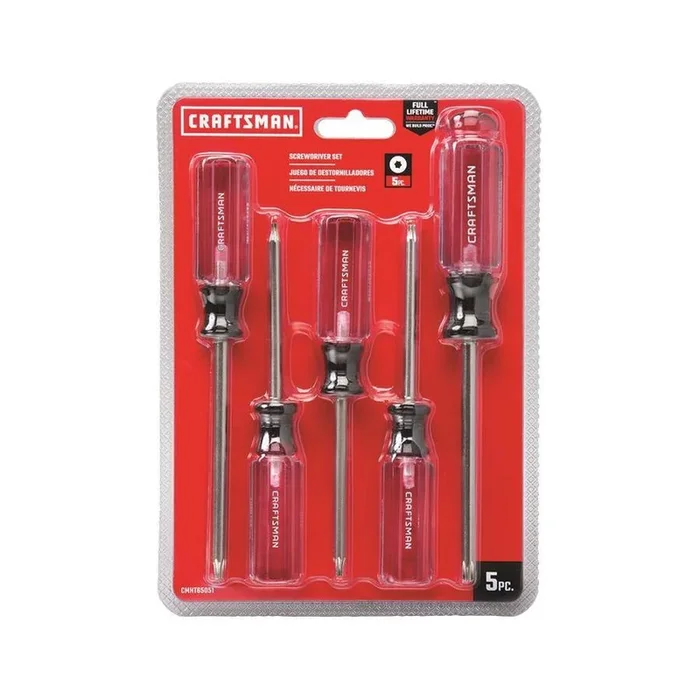 CRAFTSMAN 5-Piece Acetate Handle Screwdriver Set