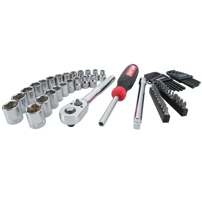 Craftsman 63-Piece Mechanic’s Tool Set – Metric and SAE, 3/8″ Drive