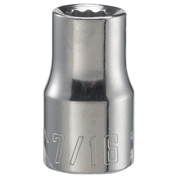 Craftsman 7/16 in. SAE 12 Point Shallow Socket – 1/2 in. Drive