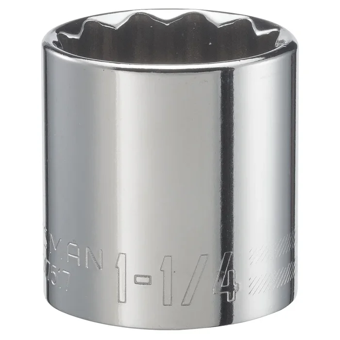 Craftsman SAE 12 Point Standard Socket, 1-1/4 in. X 1/2 in. Drive