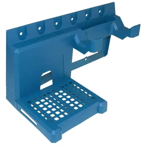 Crawford Lehigh 5.5 in. W X 0.0625 in. H Power Drill Holder Polypropylene Blue