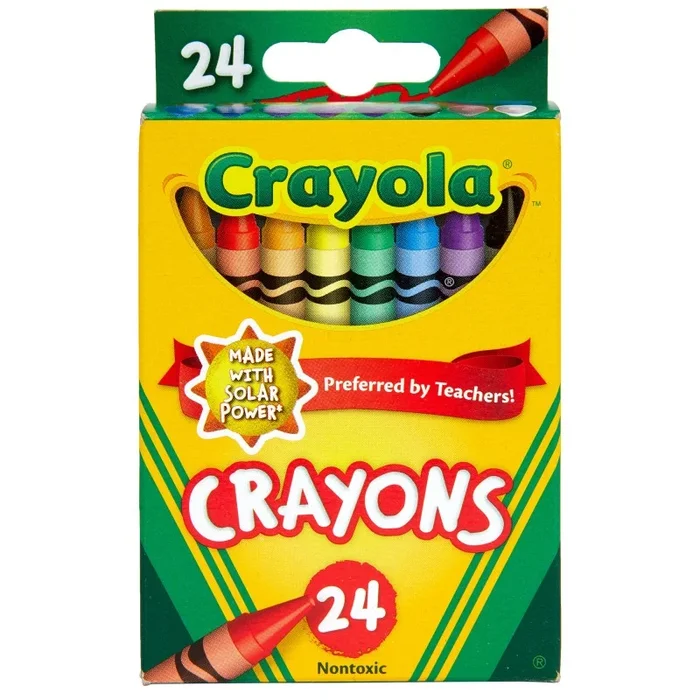 Crayola Crayons 24 Color Peggable