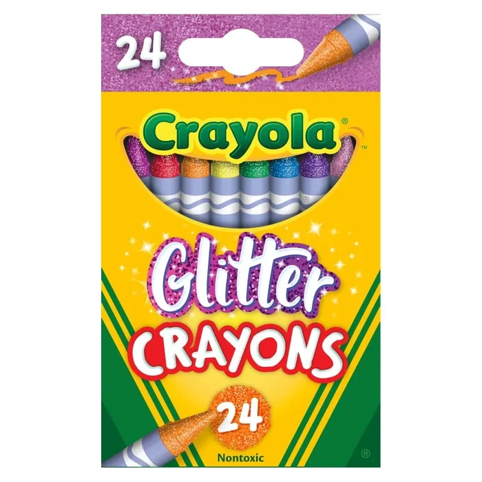 Crayola Glitter Crayons 24 Colors