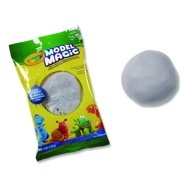 Crayola Model Magic Modeling Compound, Gray, 4 Oz Pack