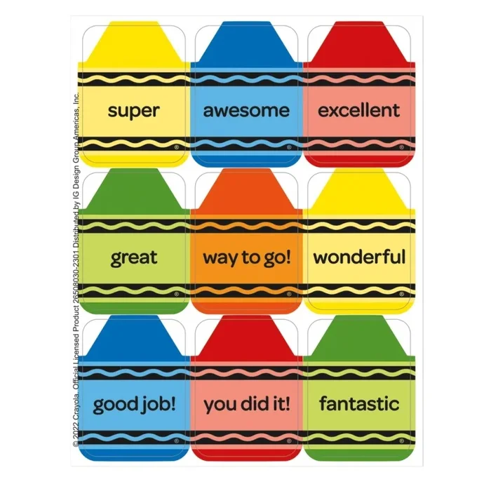 Crayola® Giant Stickers, Pack Of 36