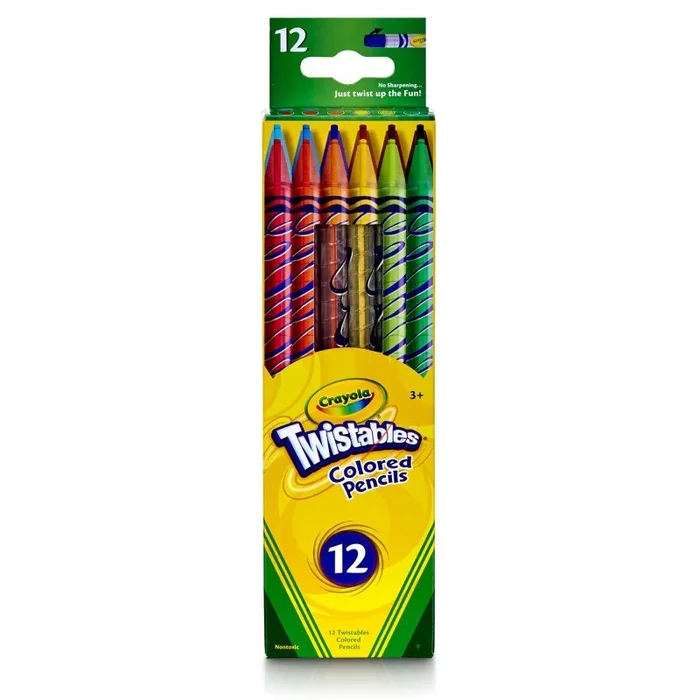 Crayola Twistables 12 Ct Colored Pencils – Ultimate Art Supply for Kids