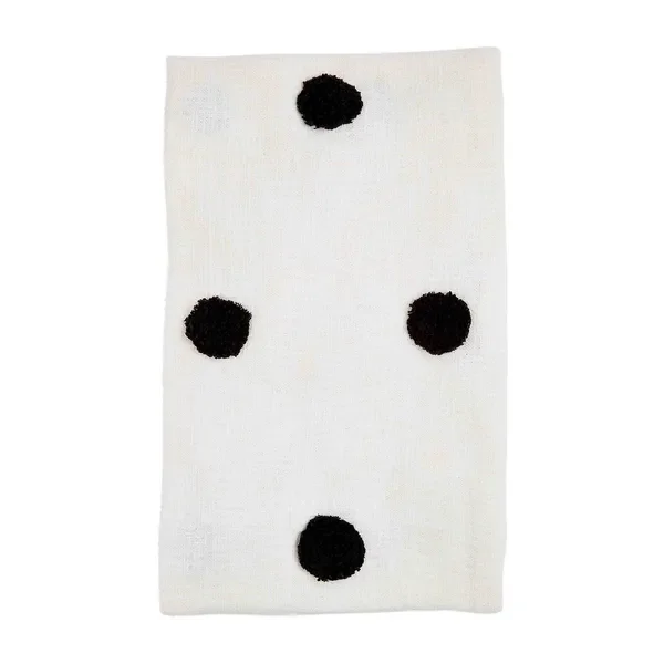 Cream Dotted Throw