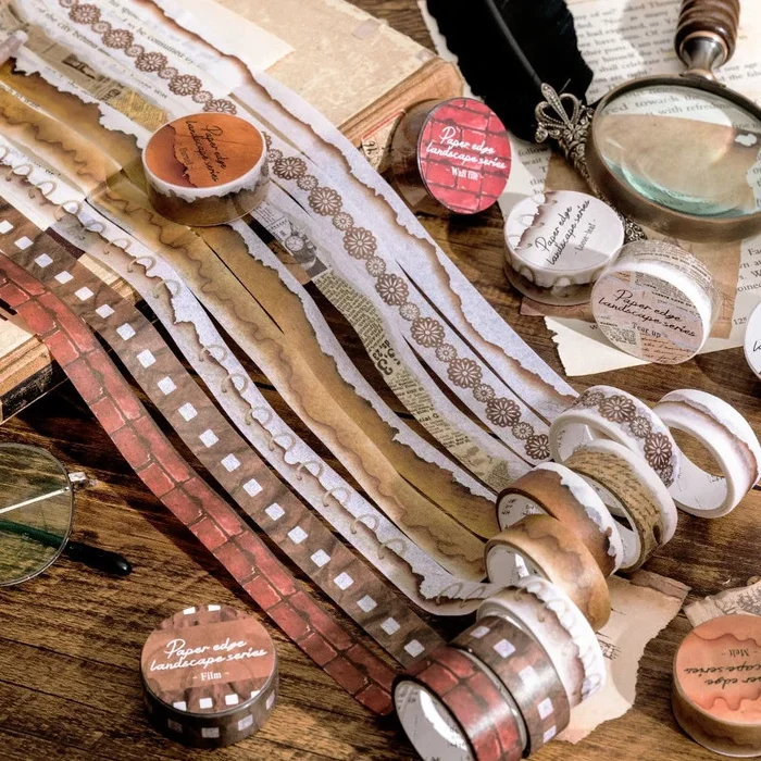 Creative Vintage English Burnt Border Washi Tape