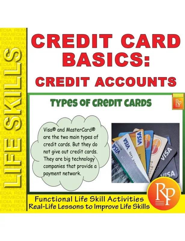 Credit Card Basics: Life Skills Task Cards | Consumer Skills Reading Activities