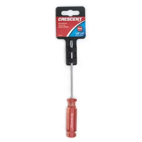 Crescent 1/8 in. X 4 in. L Slotted Screwdriver 1 pc
