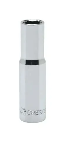 Crescent 19 mm X 3/8 in. drive Metric 6 Point Deep Socket 1 pc