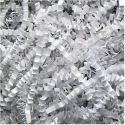 Crinkle Cut Shredded Paper – White – 10 lbs./case