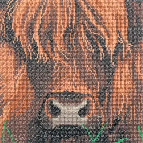 Crystal Art Craft Buddy Highland Cow Craft Framed Kit Multicolored