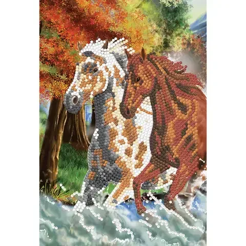 Crystal Art Craft Buddy Wild Horses Notebook Kit Multicolored
