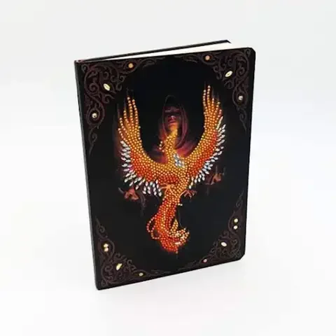 Crystal Art Phoenix Rising Notebook Kit Multicolored