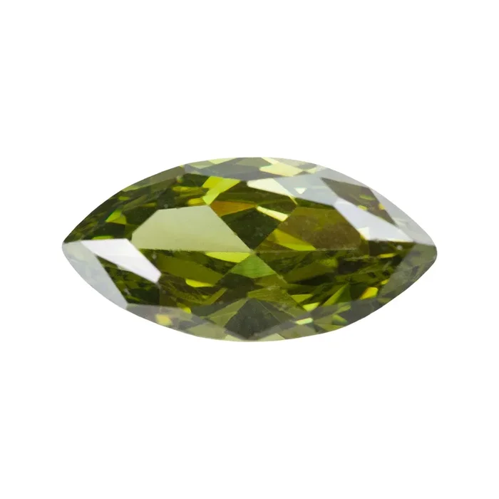 Cubic Zirconia – Olivine – Marquise