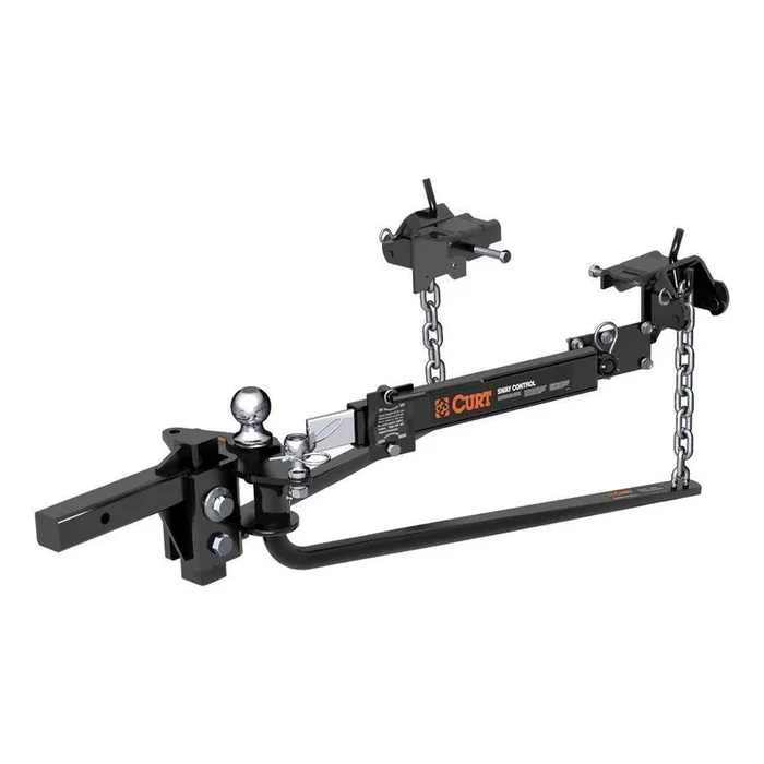 CURT MV Round Bar Weight Distribution Hitch Kit (10K – 14K lbs., 31-3/16″ Bars)