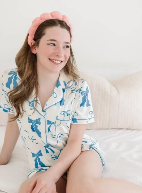 Curvy Bow Pajama Set