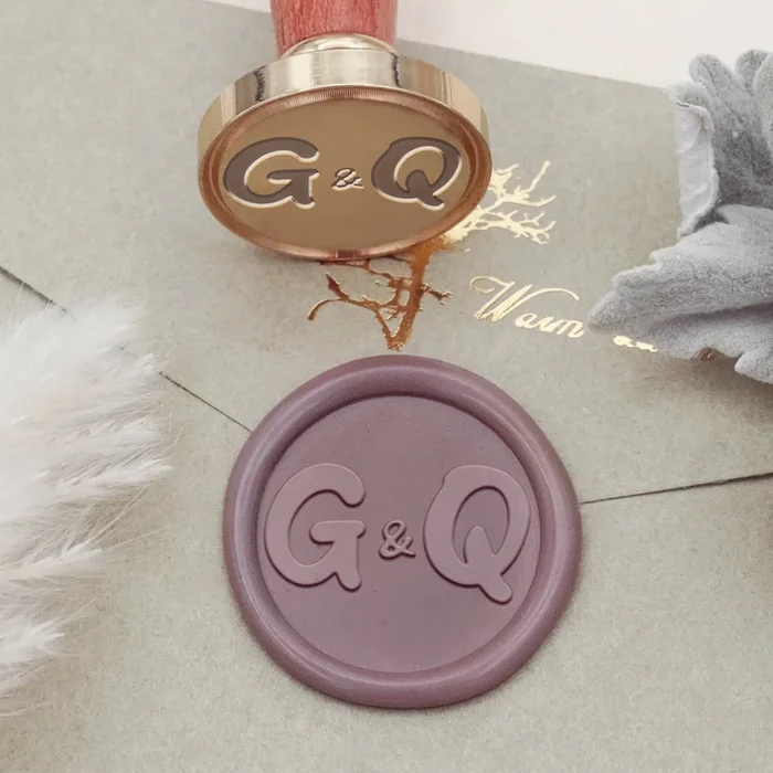 Custom Cute & Curvy Font Cartoon Text Wax Seal Stamp