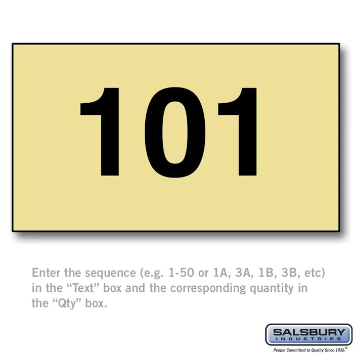 Custom Engraved Self-Adhesive Placard for Americana Mailbox Door