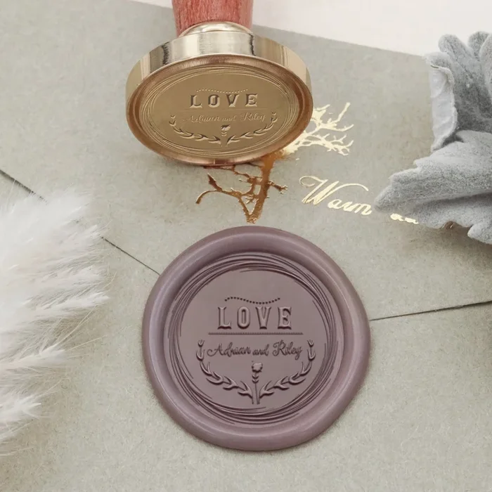 Custom LOVE Thorns Wedding Wax Seal Stamp