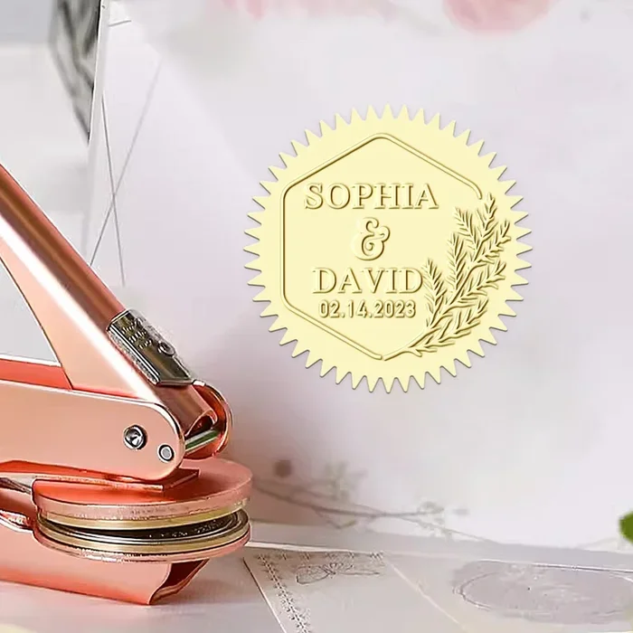 Custom Wedding Name and Initial Embosser (27 Designs)