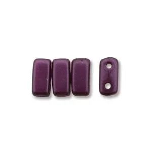 CzechMates 2-Hole Brick Bead – 3mm x 6mm – Pearlcoat Purple Velvet