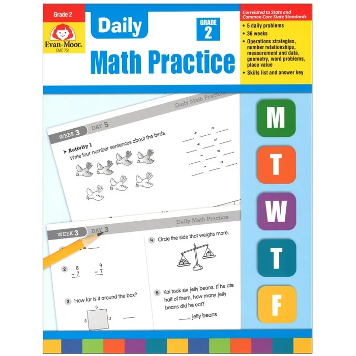 Daily Math Practice Gr 2 Workbook