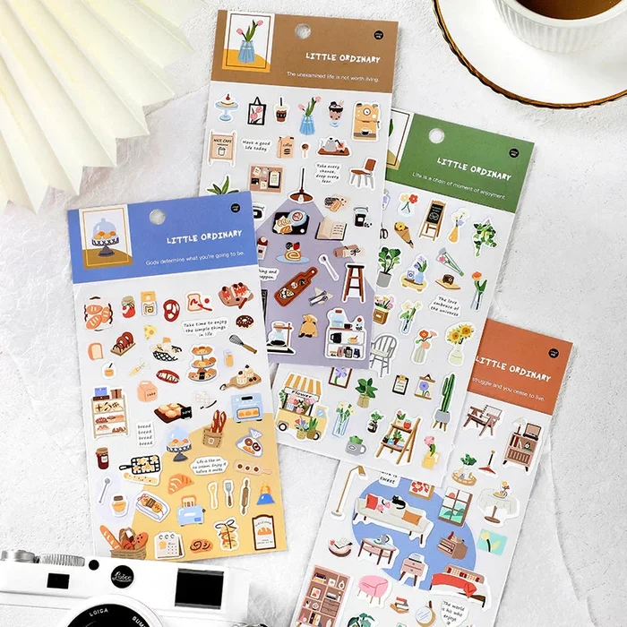 Daily Objects Small Designs Self-Adhesive Stickers