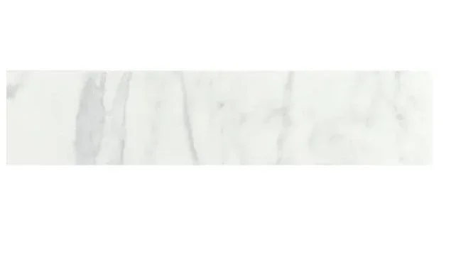 Daltile Marissa Carrara 3 in. x 10 in. Ceramic Bullnose Wall Tile (0.208 sq. ft./ piece)