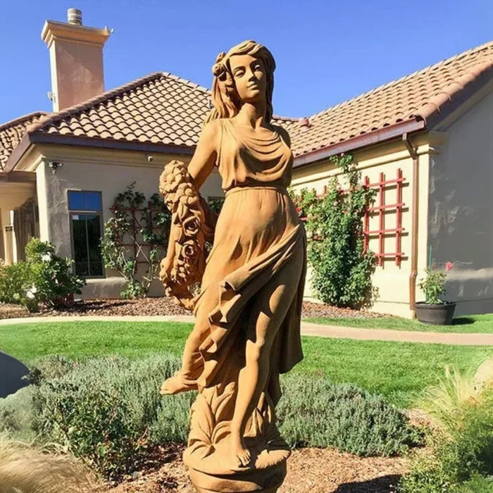 Dancer of the Roses Concrete Garden Statue – Giannini #880