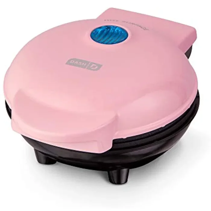 Dash Mini Maker Portable Grill Machine + Panini Press for Gourmet Burgers, Sandwiches, Chicken + Other On the Go Breakfast, Lunch, or Snacks with Recipe Guide – Pink