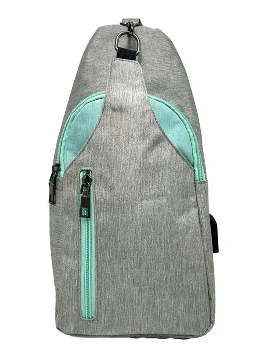 Daypack Grey/Aqua Sonoma Small Antitheft Usb Charging Connector 50692