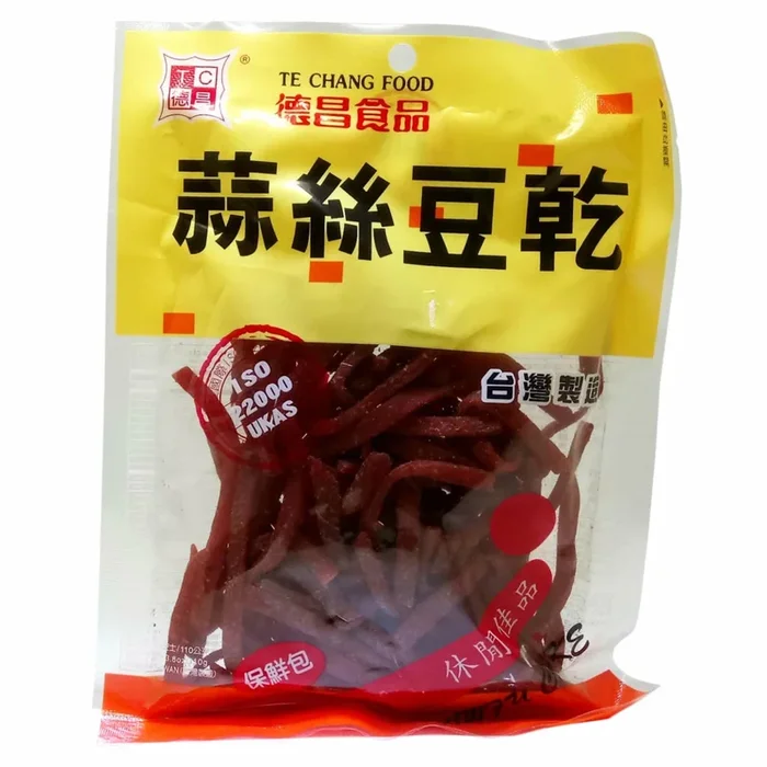 德昌蒜絲豆干 – Te Chang Tofu Cake Garlic 110g