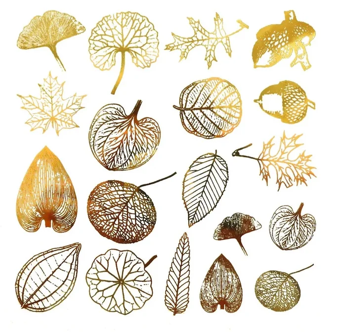 Decal Small Leaf BTLV-Copper