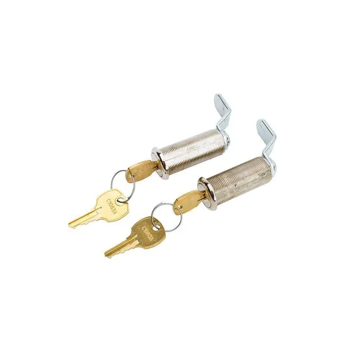 DECKED 0.75 in. Drawer Lock Set with 2 Keys for DECKED Pick Up Truck Storage System in Silver (2-Pack)
