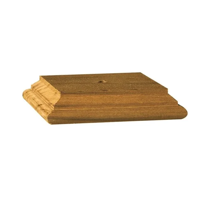 Deckorators 6-in x 6-in Natural Wood Cedar Deck Post Cap