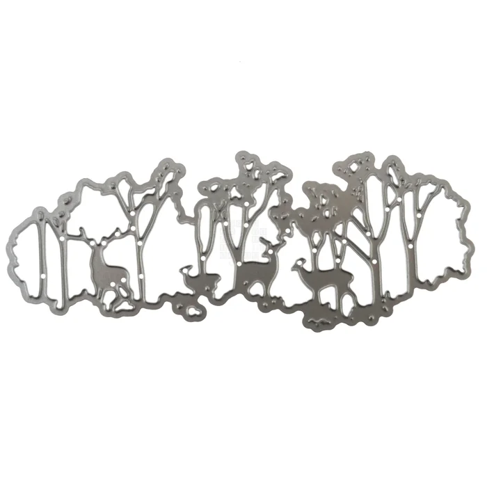 Deer Buck in Woods Trees Forest Cutout Metal Cutting Die