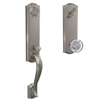 Delaney Capri Satin Nickel Single Cylinder Deadbolt Entry Door Handleset