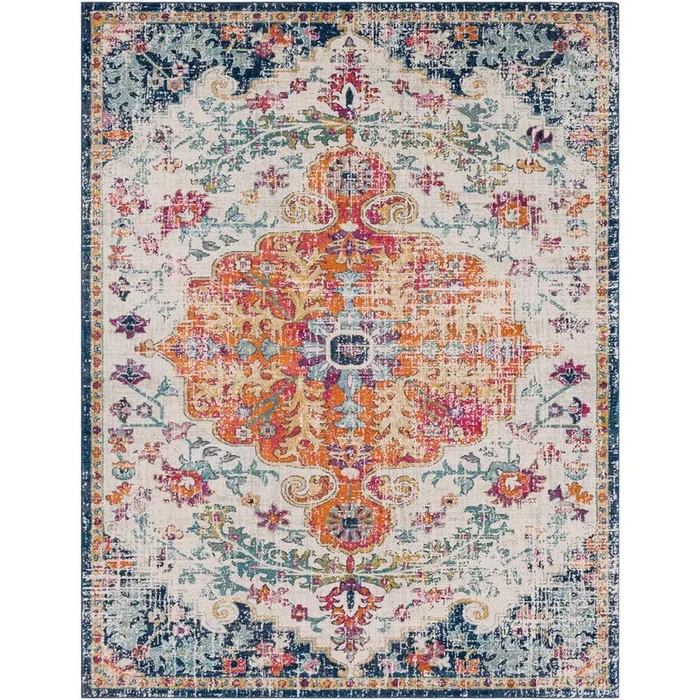 Demeter Ivory 8 ft. x 10 ft. Abstract Area Rug