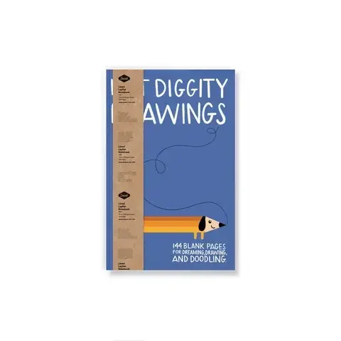 Denik 5 in. W X 8 in. L Sewn Bound Multicolored Hot Diggity Notebook