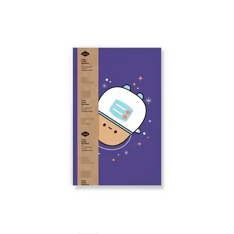 Denik 5 in. W X 8 in. L Sewn Bound Multicolored Smoko – Astro Tato Notebook