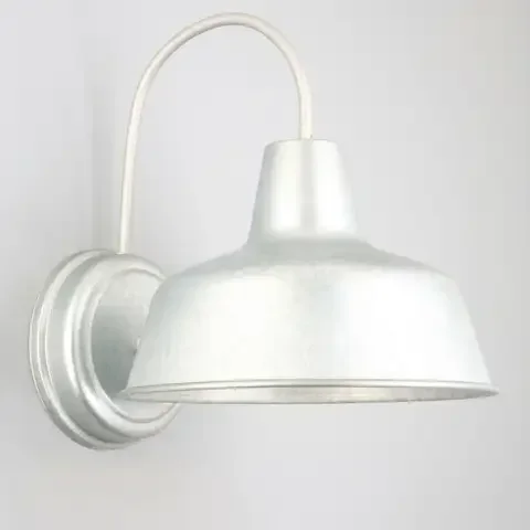 Design House Mason Galvanized Incandescent Outdoor Wall Fixture
